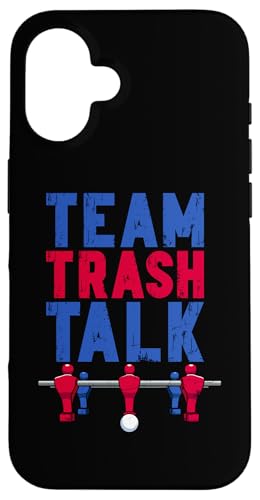 Tischfußballspieler Team Trash Talk Hülle für iPhone 16 von Funny Table Foosball Player Gifts