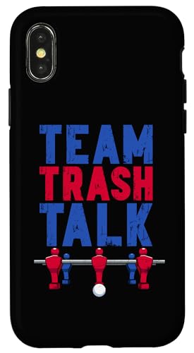 Tischfußballspieler Team Trash Talk Hülle für iPhone X/XS von Funny Table Foosball Player Gifts