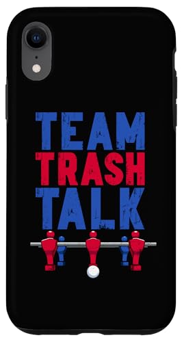 Tischfußballspieler Team Trash Talk Hülle für iPhone XR von Funny Table Foosball Player Gifts