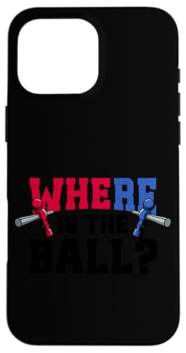 Tischfußballspieler Witz Hülle für iPhone 16 Pro Max Tischfußballspieler Witz Hülle für iPhone 16 Pro Max von Funny Table Foosball Player Gifts
