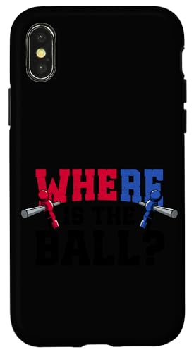 Tischfußballspieler Witz Hülle für iPhone X/XS Tischfußballspieler Witz Hülle für iPhone X/XS von Funny Table Foosball Player Gifts