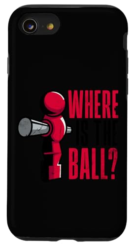 Tischfußballspieler Witz Wo ist der Ball Hülle für iPhone SE (2020) / 7 / 8 von Funny Table Foosball Player Gifts