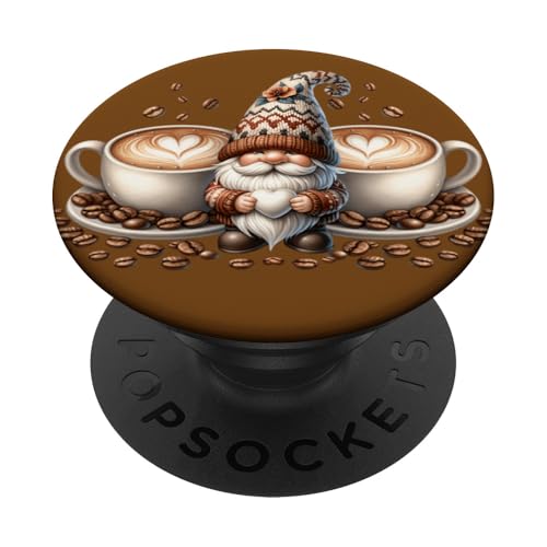 Brown Coffee Must Haves For Women Gnome Lover And Barista PopSockets Klebender PopGrip Brown Coffee Must Haves For Women Gnome Lover And Barista PopSockets Klebender PopGrip von Funny Teacher Gnome Coffee Gifts For Coffee Lovers