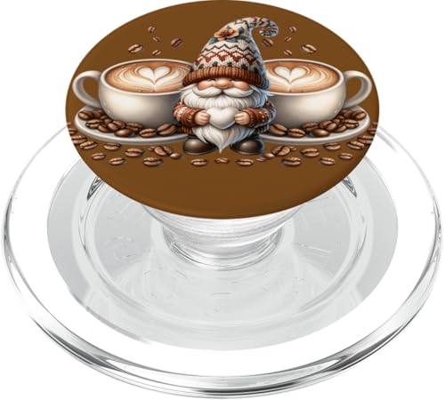 Brown Coffee Must Haves For Women Gnome Lover And Barista PopSockets PopGrip für MagSafe Brown Coffee Must Haves For Women Gnome Lover And Barista PopSockets PopGrip für MagSafe von Funny Teacher Gnome Coffee Gifts For Coffee Lovers