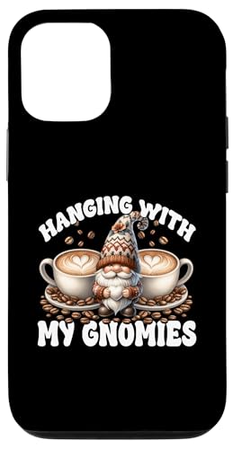 Coffee Gnome Dad Love Hanging With My Gnomies Funny Saying Hülle für iPhone 12/12 Pro von Funny Teacher Gnome Coffee Gifts For Coffee Lovers