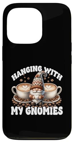 Coffee Gnome Dad Love Hanging With My Gnomies Funny Saying Hülle für iPhone 13 Pro von Funny Teacher Gnome Coffee Gifts For Coffee Lovers