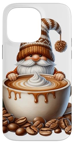 Coffee Lover Caffeine Barista Gnome With Fresh Coffee Beans Hülle für iPhone 14 Pro Max von Funny Teacher Gnome Coffee Gifts For Coffee Lovers