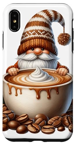 Coffee Lover Caffeine Barista Gnome With Fresh Coffee Beans Hülle für iPhone XS Max von Funny Teacher Gnome Coffee Gifts For Coffee Lovers