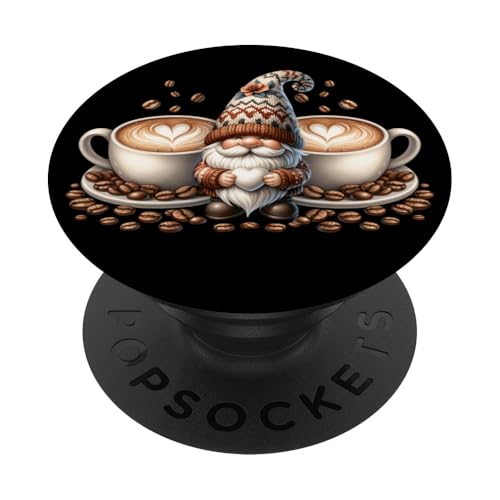 Cute Coffee Accessories For Women And Men Who Loves Coffee PopSockets Klebender PopGrip Cute Coffee Accessories For Women And Men Who Loves Coffee PopSockets Klebender PopGrip von Funny Teacher Gnome Coffee Gifts For Coffee Lovers