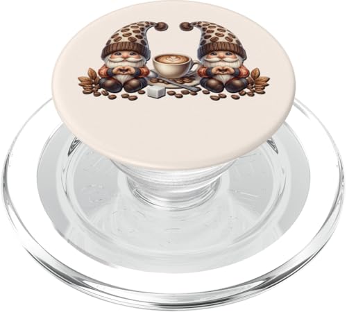 Cute Coffee Gnomes Shows Love And Heart For Coffee Pattern PopSockets PopGrip für MagSafe Cute Coffee Gnomes Shows Love And Heart For Coffee Pattern PopSockets PopGrip für MagSafe von Funny Teacher Gnome Coffee Gifts For Coffee Lovers