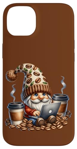 Funny Coffee Addict Gnome Grandpa Graphic For Workaholics Hülle für iPhone 14 Plus von Funny Teacher Gnome Coffee Gifts For Coffee Lovers