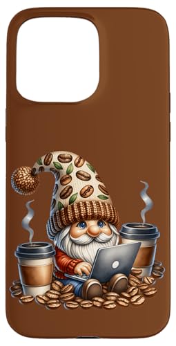 Funny Coffee Addict Gnome Grandpa Graphic For Workaholics Hülle für iPhone 15 Pro Max von Funny Teacher Gnome Coffee Gifts For Coffee Lovers