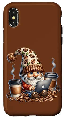 Funny Coffee Addict Gnome Grandpa Graphic For Workaholics Hülle für iPhone X/XS Funny Coffee Addict Gnome Grandpa Graphic For Workaholics Hülle für iPhone X/XS von Funny Teacher Gnome Coffee Gifts For Coffee Lovers