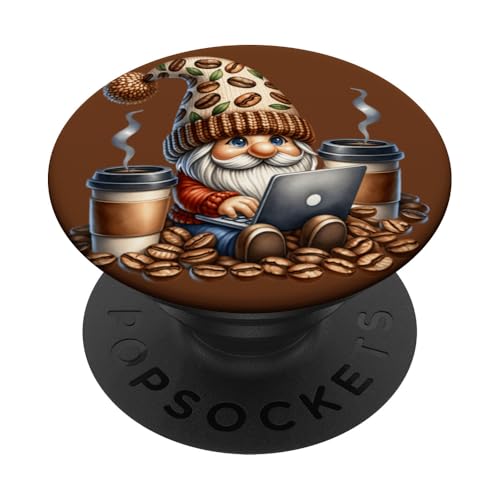 Funny Coffee Addict Gnome Grandpa Graphic For Workaholics PopSockets Klebender PopGrip Funny Coffee Addict Gnome Grandpa Graphic For Workaholics PopSockets Klebender PopGrip von Funny Teacher Gnome Coffee Gifts For Coffee Lovers