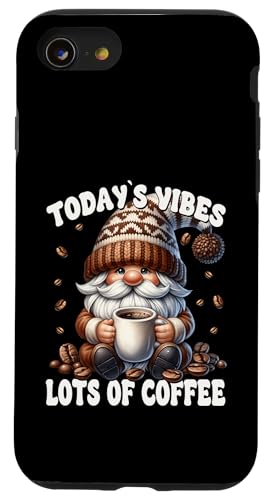 Funny Coffee Saying For Coffee Mom With Cute Gardening Gnome Hülle für iPhone SE (2020) / 7 / 8 von Funny Teacher Gnome Coffee Gifts For Coffee Lovers