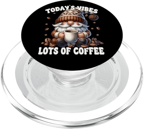 Funny Coffee Saying For Coffee Mom With Cute Gardening Gnome PopSockets PopGrip für MagSafe Funny Coffee Saying For Coffee Mom With Cute Gardening Gnome PopSockets PopGrip für MagSafe von Funny Teacher Gnome Coffee Gifts For Coffee Lovers
