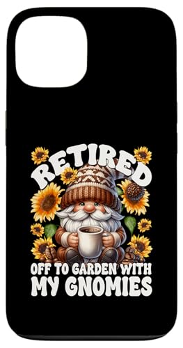 Funny Retirement Plan For Gardener With Sunflower And Coffee Hülle für iPhone 13 von Funny Teacher Gnome Coffee Gifts For Coffee Lovers