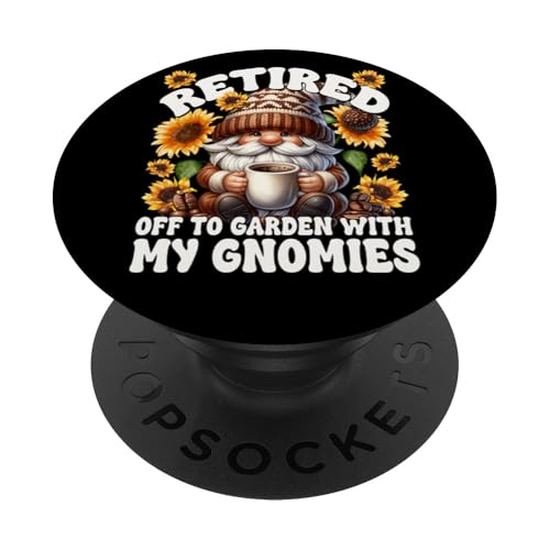 Funny Retirement Plan For Gardener With Sunflower And Coffee PopSockets Klebender PopGrip Funny Retirement Plan For Gardener With Sunflower And Coffee PopSockets Klebender PopGrip von Funny Teacher Gnome Coffee Gifts For Coffee Lovers