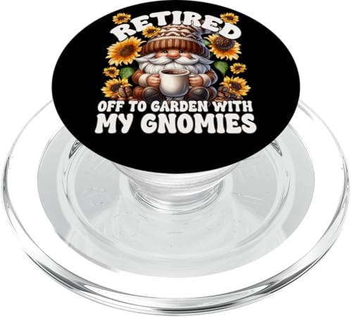 Funny Retirement Plan For Gardener With Sunflower And Coffee PopSockets PopGrip für MagSafe Funny Retirement Plan For Gardener With Sunflower And Coffee PopSockets PopGrip für MagSafe von Funny Teacher Gnome Coffee Gifts For Coffee Lovers