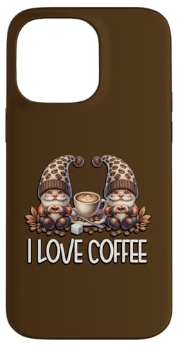 I Love Coffee Gnome Graphic For Teacher Dad And Coffee Mom Hülle für iPhone 14 Pro Max von Funny Teacher Gnome Coffee Gifts For Coffee Lovers