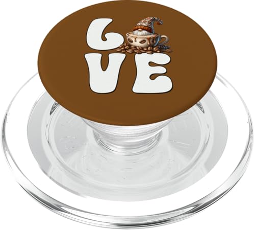 Love Coffee Graphic For Gnome Lover Women Men Funny Barista PopSockets PopGrip für MagSafe Love Coffee Graphic For Gnome Lover Women Men Funny Barista PopSockets PopGrip für MagSafe von Funny Teacher Gnome Coffee Gifts For Coffee Lovers