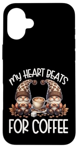 Love Coffee Sayings For Barista Women Men Funny Coffee Gnome Hülle für iPhone 16 Plus von Funny Teacher Gnome Coffee Gifts For Coffee Lovers
