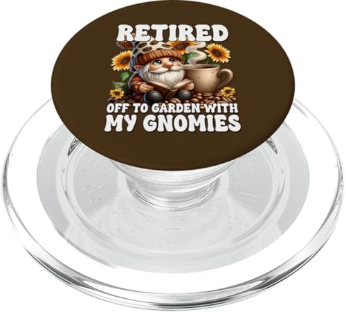 Retired Gnome With Coffee And Books Funny Retirement Saying PopSockets PopGrip für MagSafe Retired Gnome With Coffee And Books Funny Retirement Saying PopSockets PopGrip für MagSafe von Funny Teacher Gnome Coffee Gifts For Coffee Lovers