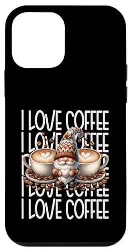Retro Gnome Graphic For Barista I Love Coffee Coffee Coffee Hülle für iPhone 12 mini von Funny Teacher Gnome Coffee Gifts For Coffee Lovers