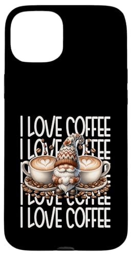 Retro Gnome Graphic For Barista I Love Coffee Coffee Coffee Hülle für iPhone 15 Plus von Funny Teacher Gnome Coffee Gifts For Coffee Lovers