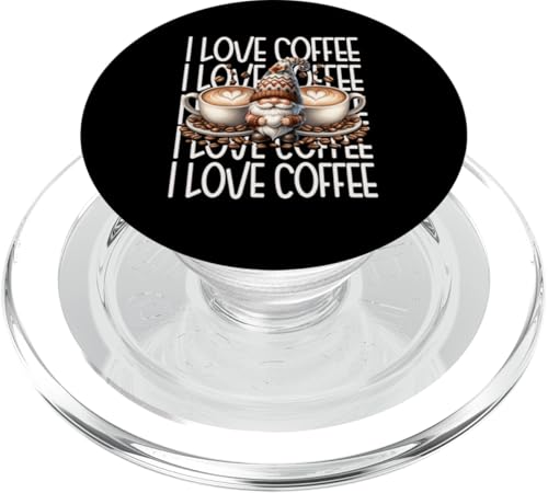Retro Gnome Graphic For Barista I Love Coffee Coffee Coffee PopSockets PopGrip für MagSafe Retro Gnome Graphic For Barista I Love Coffee Coffee Coffee PopSockets PopGrip für MagSafe von Funny Teacher Gnome Coffee Gifts For Coffee Lovers