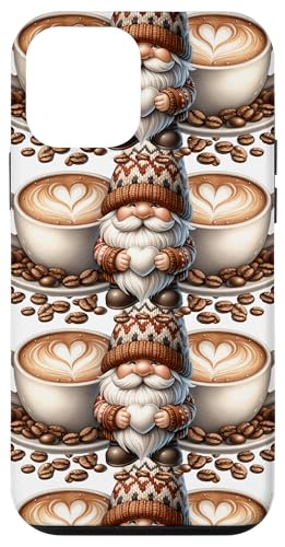 Unique Coffee Gnome Dad Graphic With White Mugs Love Coffee Hülle für iPhone 12 mini von Funny Teacher Gnome Coffee Gifts For Coffee Lovers