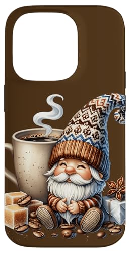 Winter Gnome Dad With Biggest Coffee Mug For Christmas Hülle für iPhone 14 Pro von Funny Teacher Gnome Coffee Gifts For Coffee Lovers