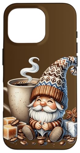 Winter Gnome Dad With Biggest Coffee Mug For Christmas Hülle für iPhone 16 Pro von Funny Teacher Gnome Coffee Gifts For Coffee Lovers