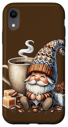 Winter Gnome Dad With Biggest Coffee Mug For Christmas Hülle für iPhone XR von Funny Teacher Gnome Coffee Gifts For Coffee Lovers
