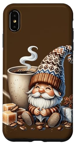 Winter Gnome Dad With Biggest Coffee Mug For Christmas Hülle für iPhone XS Max von Funny Teacher Gnome Coffee Gifts For Coffee Lovers