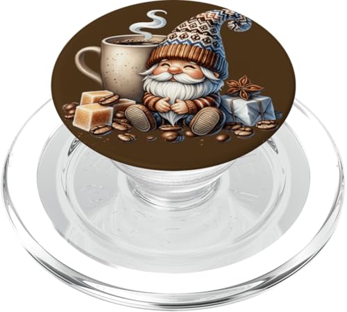 Winter Gnome Dad With Biggest Coffee Mug For Christmas PopSockets PopGrip für MagSafe Winter Gnome Dad With Biggest Coffee Mug For Christmas PopSockets PopGrip für MagSafe von Funny Teacher Gnome Coffee Gifts For Coffee Lovers