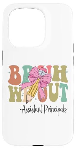 Bruh, wir haben die stellvertretenden Schulleiter am letzten Schultag verlassen, Kokette Hülle für iPhone 15 Pro von Funny Teachers Groovy Apparel Co.