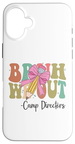 Bruh We Out Camp-Direktoren am letzten Schultag Coquette Bow Hülle für iPhone 16 Plus Bruh We Out Camp-Direktoren am letzten Schultag Coquette Bow Hülle für iPhone 16 Plus von Funny Teachers Groovy Apparel Co.