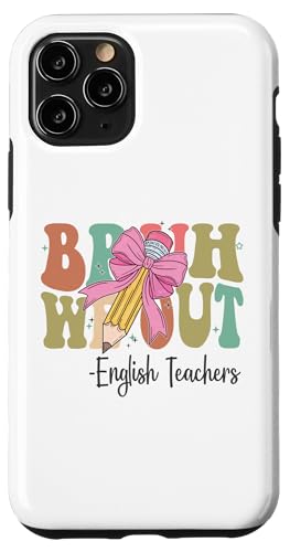 Bruh We Out Englischlehrer am letzten Schultag Coquette Bow Hülle für iPhone 11 Pro Bruh We Out Englischlehrer am letzten Schultag Coquette Bow Hülle für iPhone 11 Pro von Funny Teachers Groovy Apparel Co.