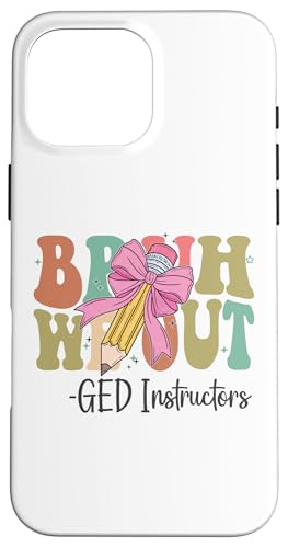 Bruh We Out GED Instruktoren am letzten Schultag Coquette Bow Hülle für iPhone 16 Pro Max Bruh We Out GED Instruktoren am letzten Schultag Coquette Bow Hülle für iPhone 16 Pro Max von Funny Teachers Groovy Apparel Co.