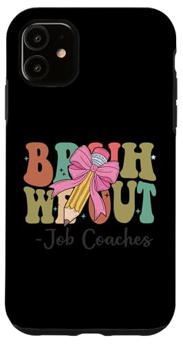 Bruh We Out Job Coaches Last Day of School Kokette Bogen Hülle für iPhone 11 Bruh We Out Job Coaches Last Day of School Kokette Bogen Hülle für iPhone 11 von Funny Teachers Groovy Apparel Co.