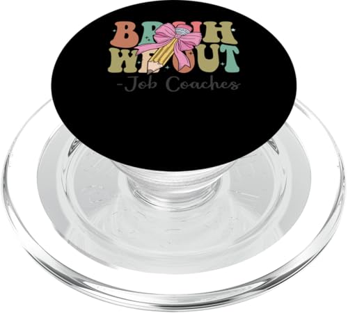 Bruh We Out Job Coaches Last Day of School Kokette Bogen PopSockets PopGrip für MagSafe Bruh We Out Job Coaches Last Day of School Kokette Bogen PopSockets PopGrip für MagSafe von Funny Teachers Groovy Apparel Co.