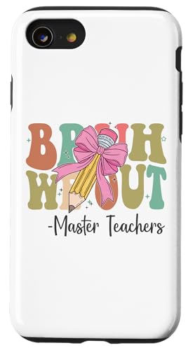 Bruh We Out Master Teachers Last Day of School Kokette Bogen Hülle für iPhone SE (2020) / 7 / 8 von Funny Teachers Groovy Apparel Co.