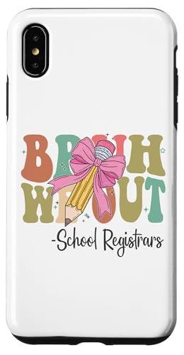 Bruh We Out School Registrars Last Day of School Coquette Hülle für iPhone XS Max Bruh We Out School Registrars Last Day of School Coquette Hülle für iPhone XS Max von Funny Teachers Groovy Apparel Co.
