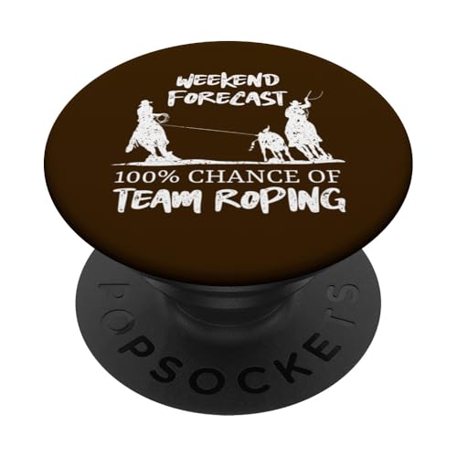 Wochenendprognose 100% Chance auf Team-Seilung PopSockets Klebender PopGrip Wochenendprognose 100% Chance auf Team-Seilung PopSockets Klebender PopGrip von Funny Team Roper & Rodeo Riding Gifts For Cowboys