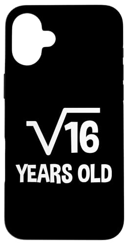 Quadratische Wurzel von 16 - 4. Geburtstag Mathematik 4 Jahre alt lustig Hülle für iPhone 16 Plus Quadratische Wurzel von 16 - 4. Geburtstag Mathematik 4 Jahre alt lustig Hülle für iPhone 16 Plus von Funny Tee Shirts For Math Genius Students Teachers