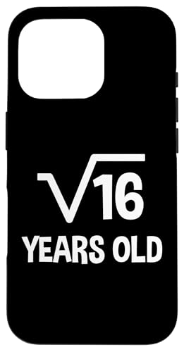 Quadratische Wurzel von 16 - 4. Geburtstag Mathematik 4 Jahre alt lustig Hülle für iPhone 16 Pro Quadratische Wurzel von 16 - 4. Geburtstag Mathematik 4 Jahre alt lustig Hülle für iPhone 16 Pro von Funny Tee Shirts For Math Genius Students Teachers