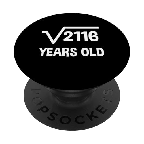 Quadratische Wurzel von 2166 - 46. Geburtstag Mathematik 46 Jahre alt lustig PopSockets Klebender PopGrip Quadratische Wurzel von 2166 - 46. Geburtstag Mathematik 46 Jahre alt lustig PopSockets Klebender PopGrip von Funny Tee Shirts For Math Genius Students Teachers