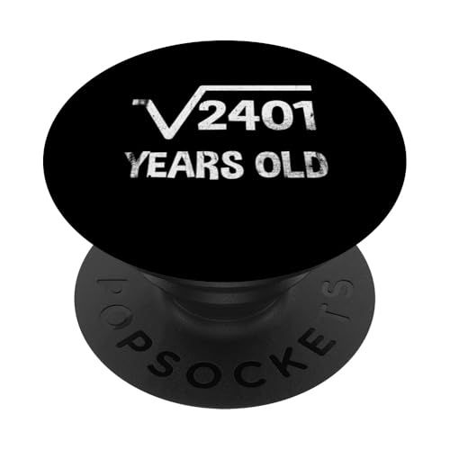 Quadratische Wurzel von 2401 - 49. Geburtstag Mathematik 49 Jahre alt lustig PopSockets Klebender PopGrip Quadratische Wurzel von 2401 - 49. Geburtstag Mathematik 49 Jahre alt lustig PopSockets Klebender PopGrip von Funny Tee Shirts For Math Genius Students Teachers