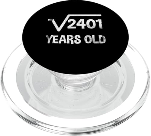 Quadratische Wurzel von 2401 - 49. Geburtstag Mathematik 49 Jahre alt lustig PopSockets PopGrip für MagSafe Quadratische Wurzel von 2401 - 49. Geburtstag Mathematik 49 Jahre alt lustig PopSockets PopGrip für MagSafe von Funny Tee Shirts For Math Genius Students Teachers
